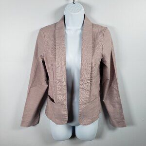 Maurices Open Front Blazer Career Suit Jacket Size XS Mauve Pink - Pockets / R1